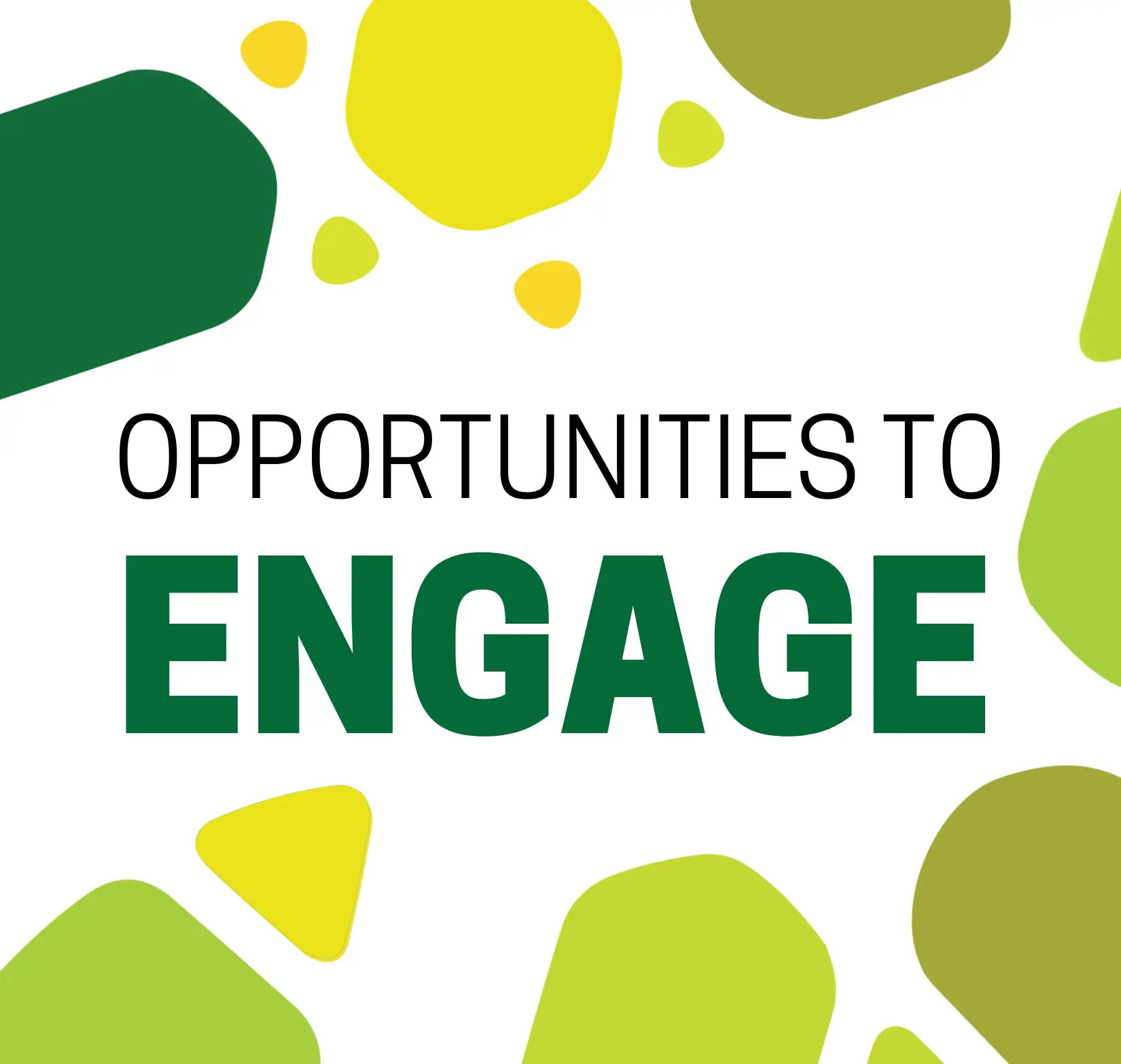 Opportunities to engage