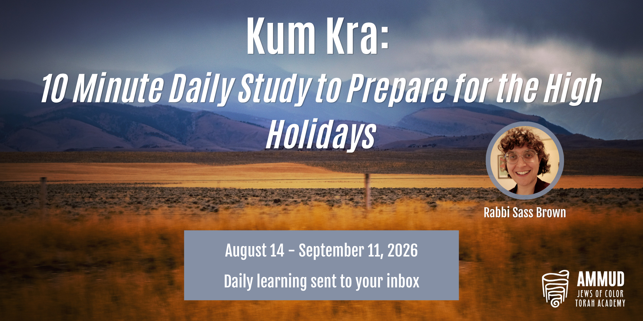Kum Kra daily study to prepare for High Holidays
