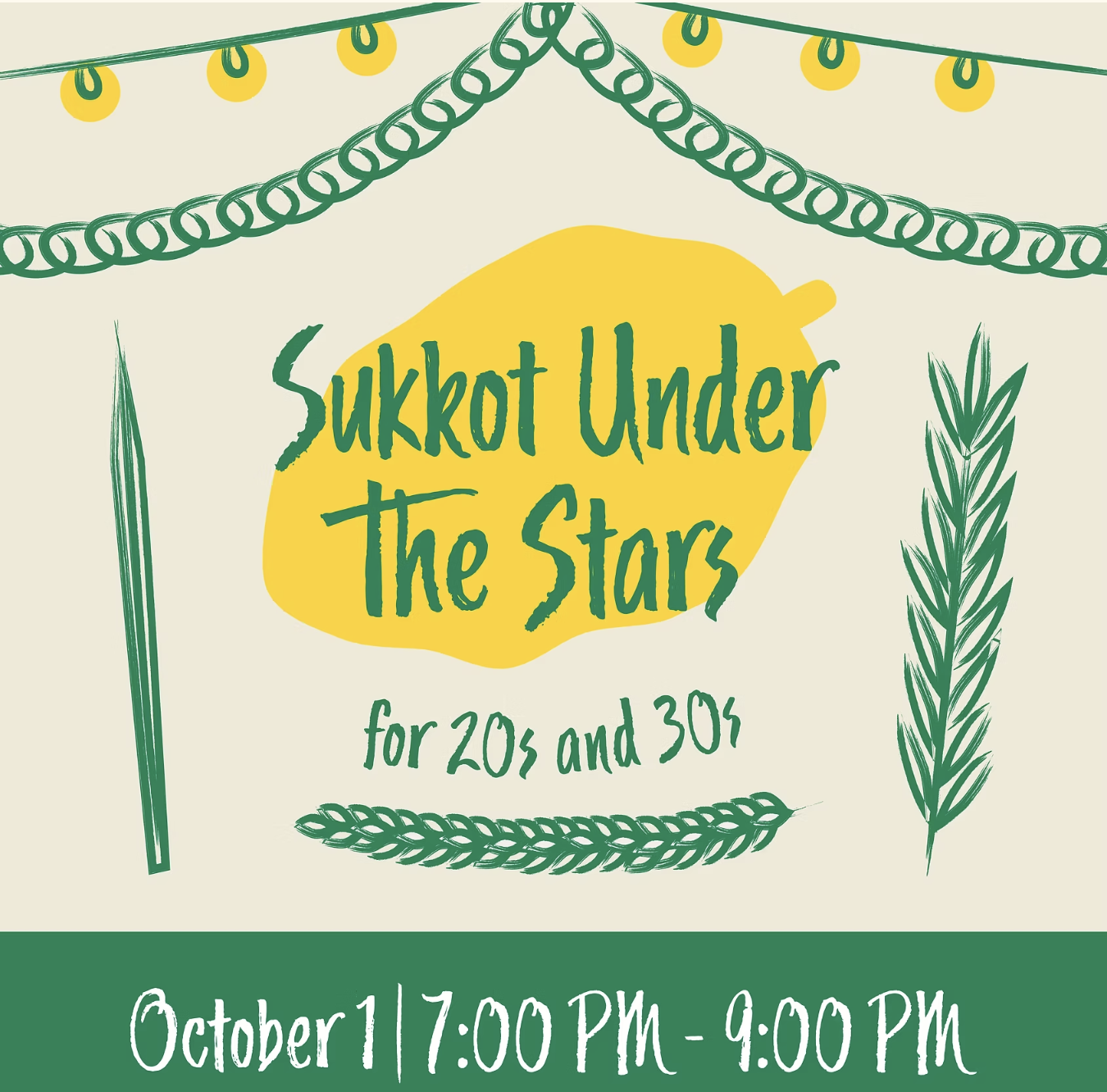 Sukkot Under the Stars (partnered event with LUNAR Collective and 14 Y.)
